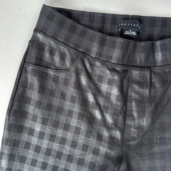 Anthropologie Sanctuary Black Checkered Runway Leggings - Picture 6 of 16